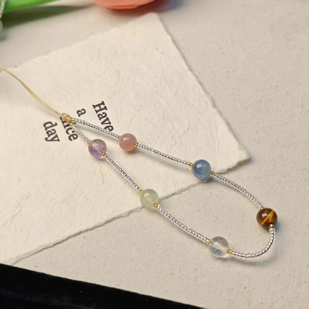 《运转乾坤》水晶多宝手机链8+(多样发其一) XF26