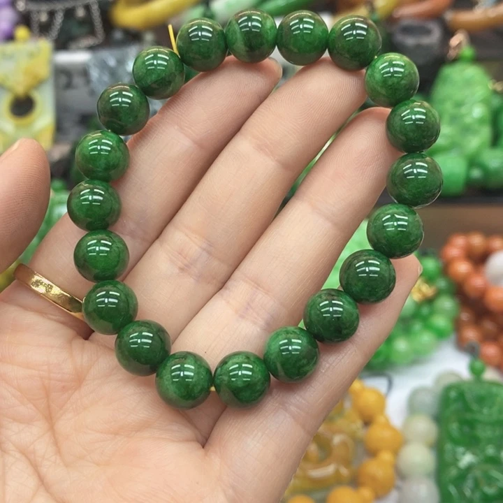 翡翠未镶嵌颈饰手链37