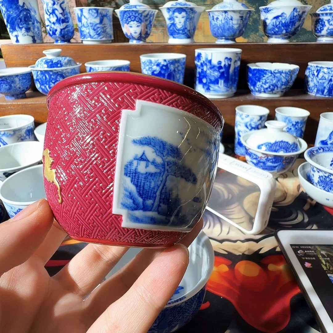 泥塑L**F主人杯手工手绘