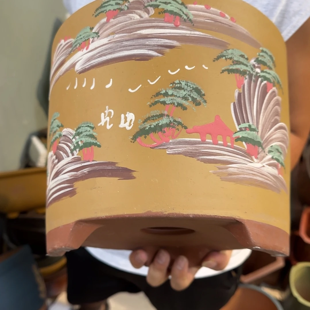 紫砂花盆口径24.20口径