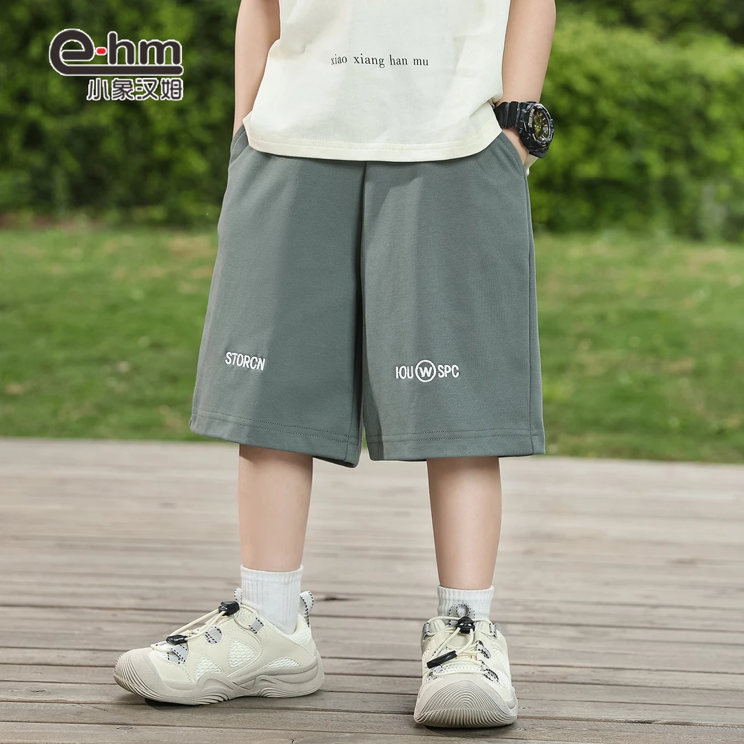 K25207 小象汉姆童装男童运动短裤夏装儿童宽松五分裤男孩薄裤子