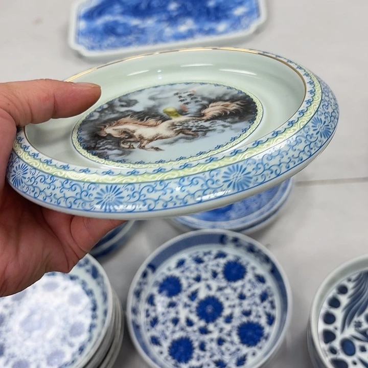 瓷片梦马大胡乘景德镇