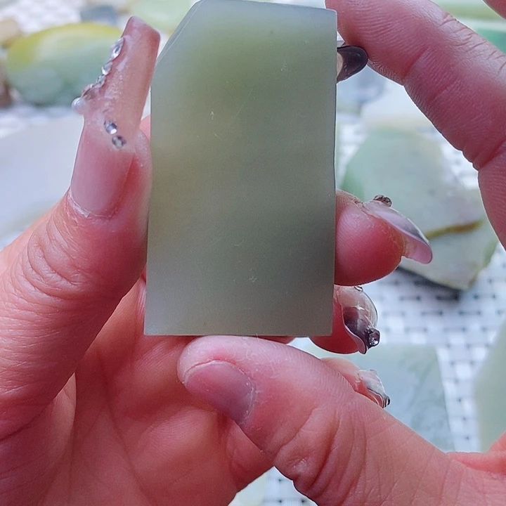 和田玉和田玉青海料未镶嵌