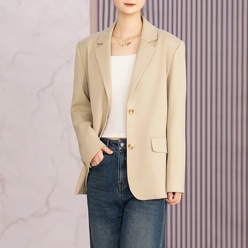 2025--宽松H型高级感气质通勤西装外套女