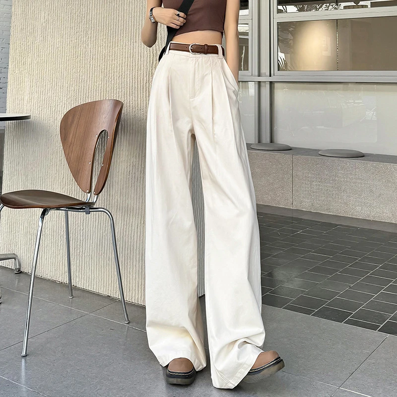 【专柜品质】2025春夏天丝棉牛仔阔腿裤高个子显瘦宽松直筒拖地裤