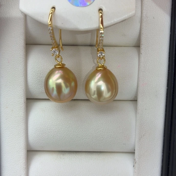 耳饰海水珍珠银S925镶嵌