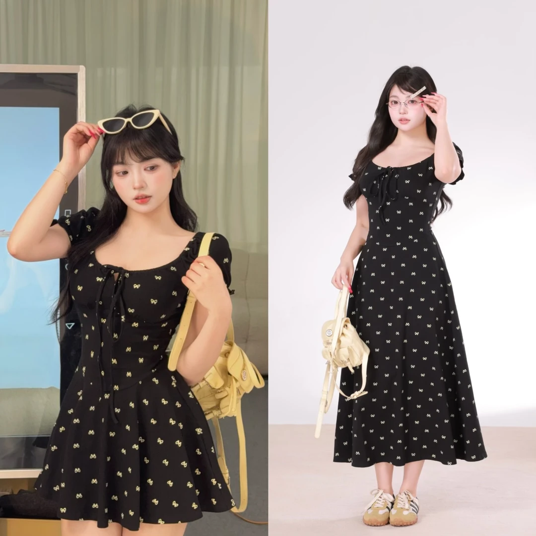 清清萌面侠芝士【夏日花絮】95棉连衣裙出游服装裙子60886161