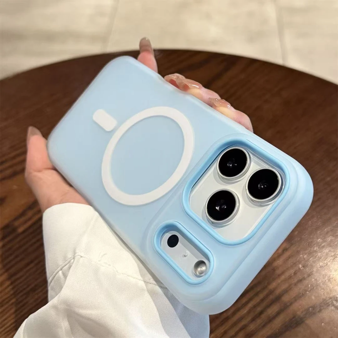 果冻色二合一适用iPhone17Promax磁吸手机壳苹果16pro磨砂15防摔