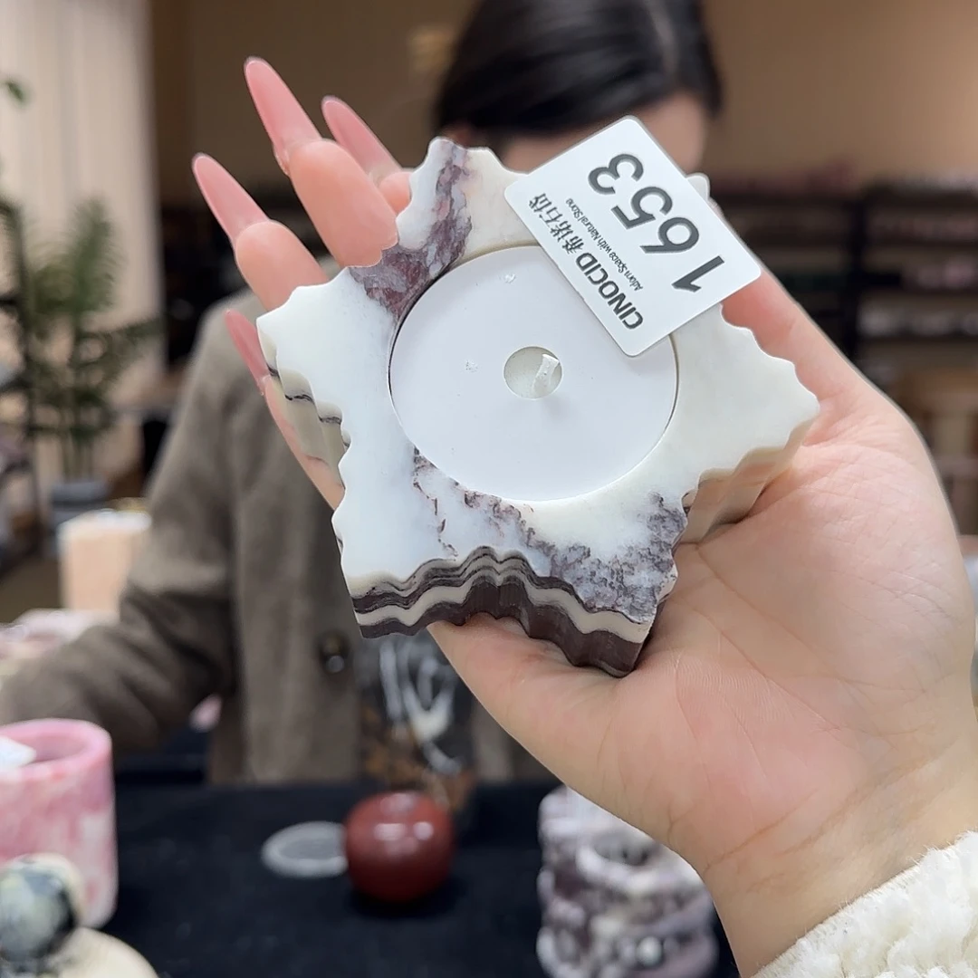 宝紫雪花烛台1653