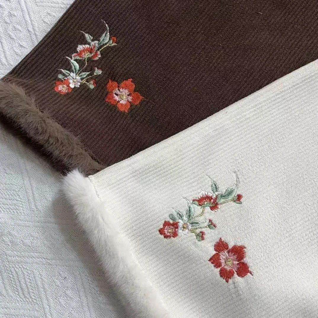 夏末汉服 女加厚保暖直筒裤阔腿裤宽松显瘦加绒加厚《有口袋》百搭