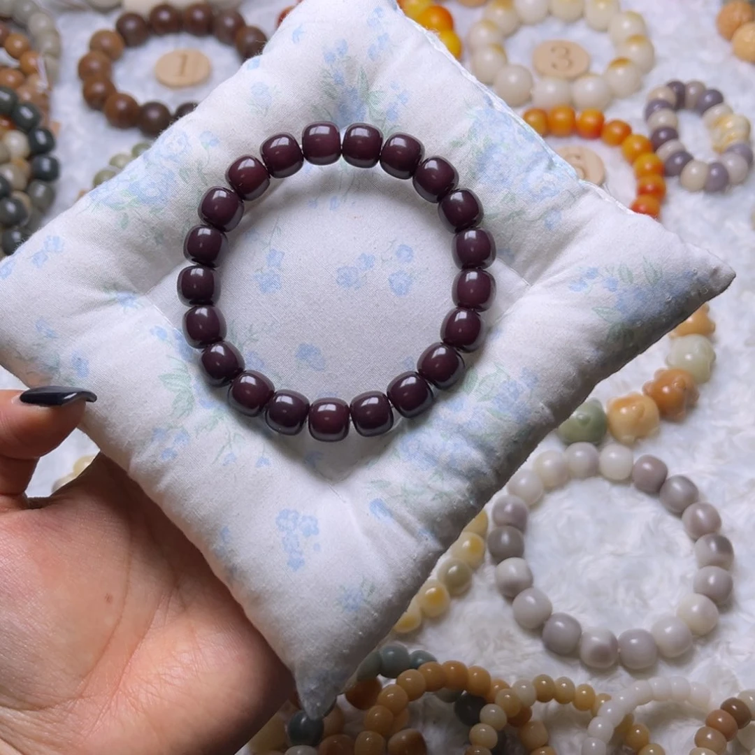 菩提根/象牙果手串紫色老邢卡11默认微瑕
