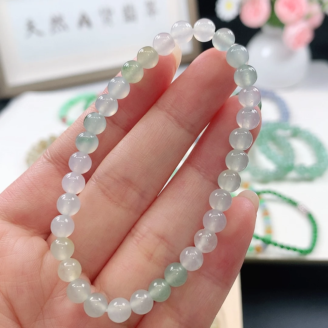 未镶嵌手链翡翠手链5.6mm