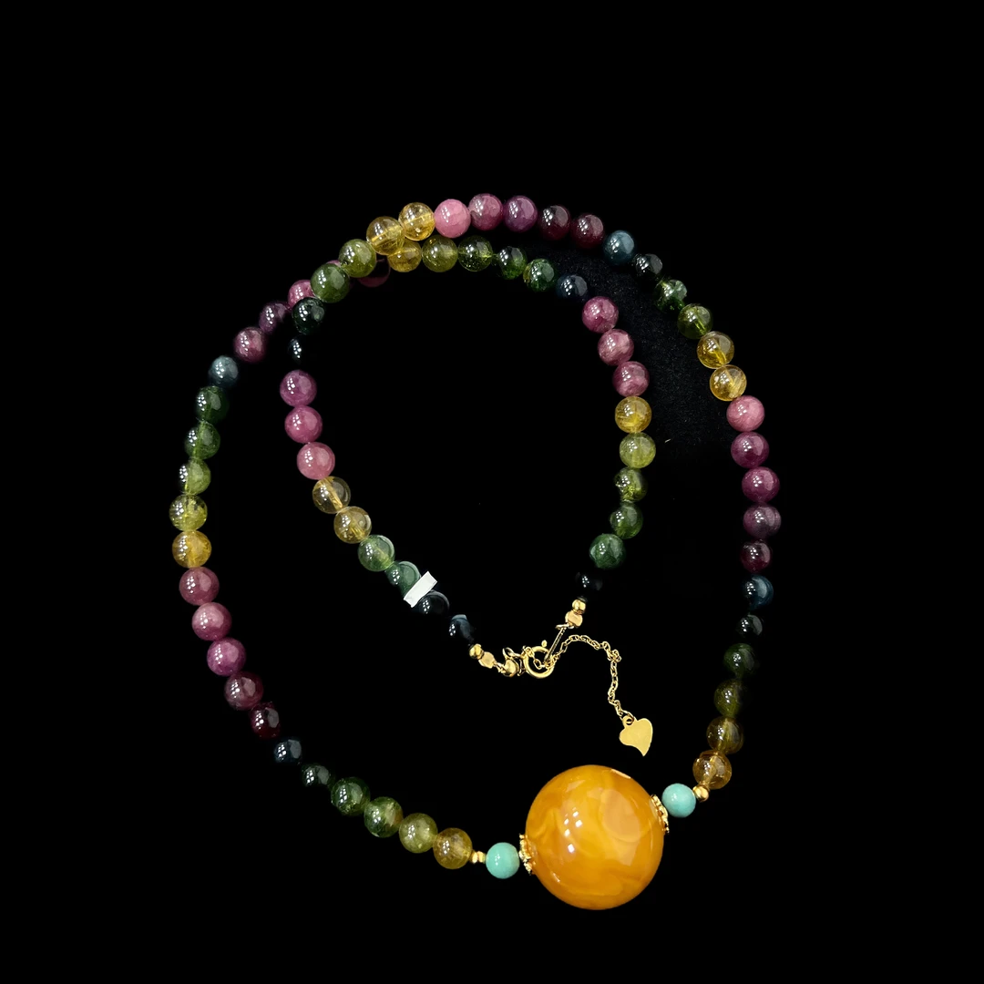 V6454 碧玺项链孤品