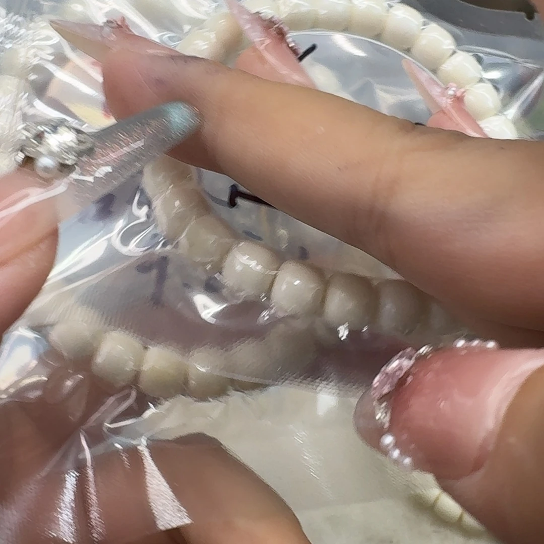 星月菩提手串52白玉87