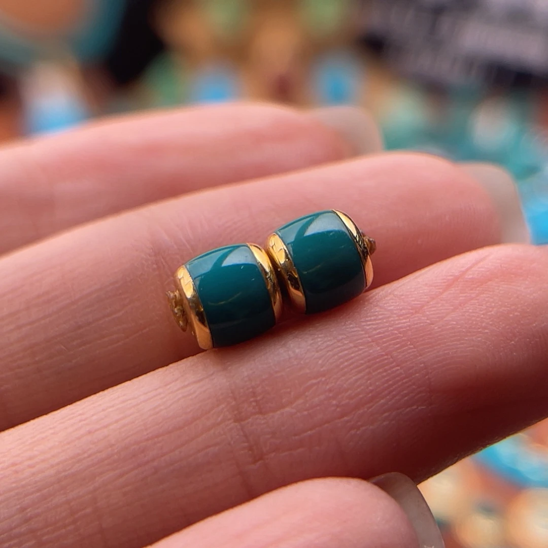 18K金镶嵌绿松石珠宝奇石