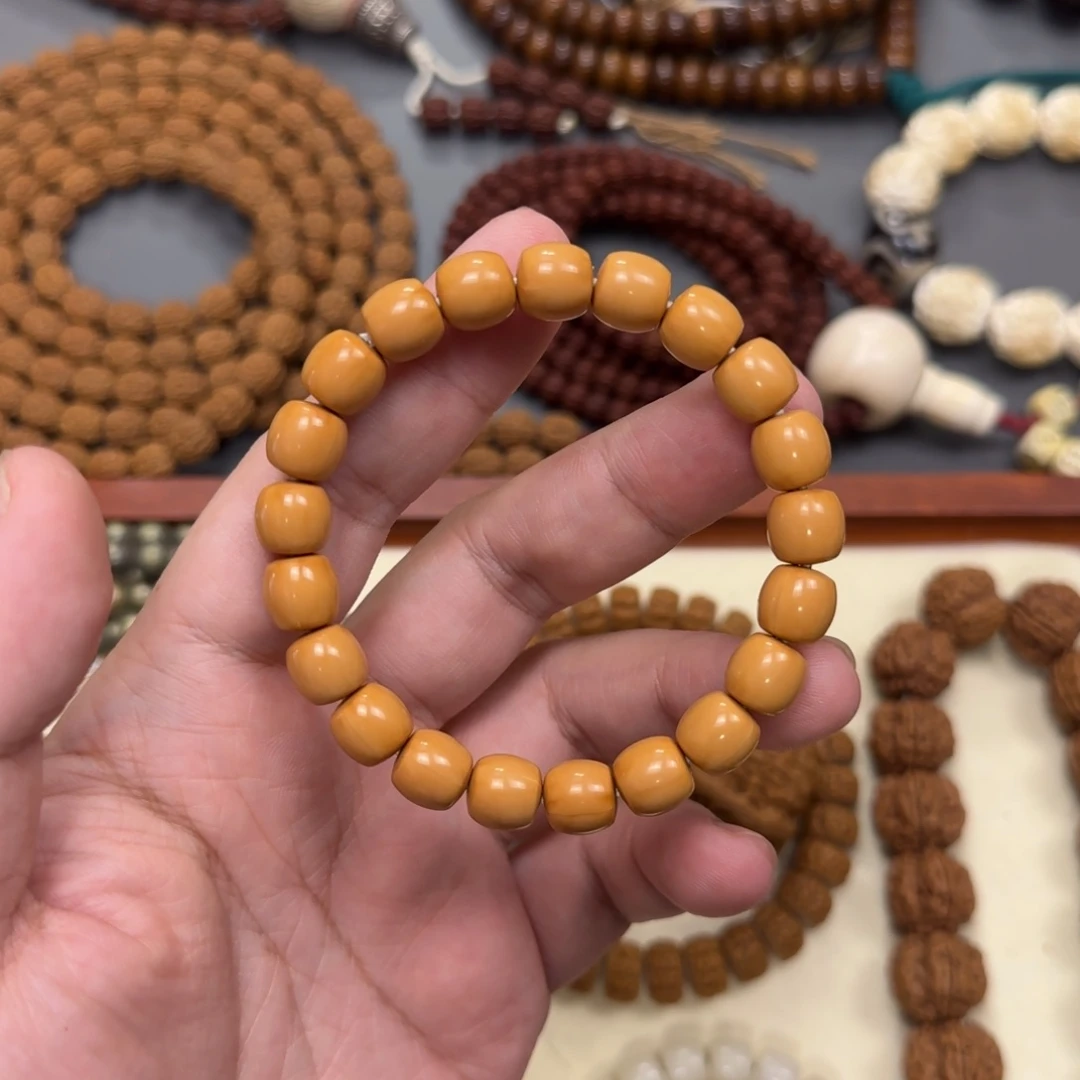 猴头核桃手串吃*水晶核直切9.7mm