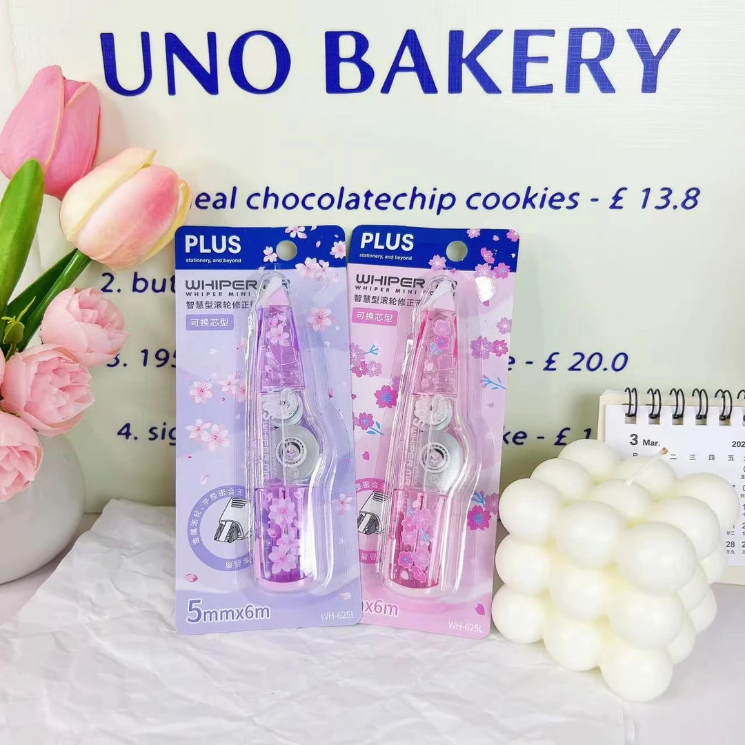 【春季樱花】日本PLUS普乐士修正带替芯大容量可换替芯学生涂改