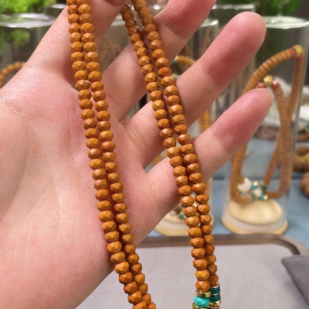 橄榄核手串5.7清水橄榄核尖钻面无相脖挂