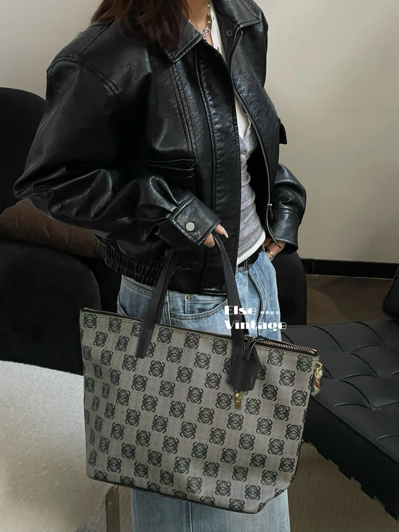 95新 LOEWE/罗意威 Loewe 老花满印单肩包
