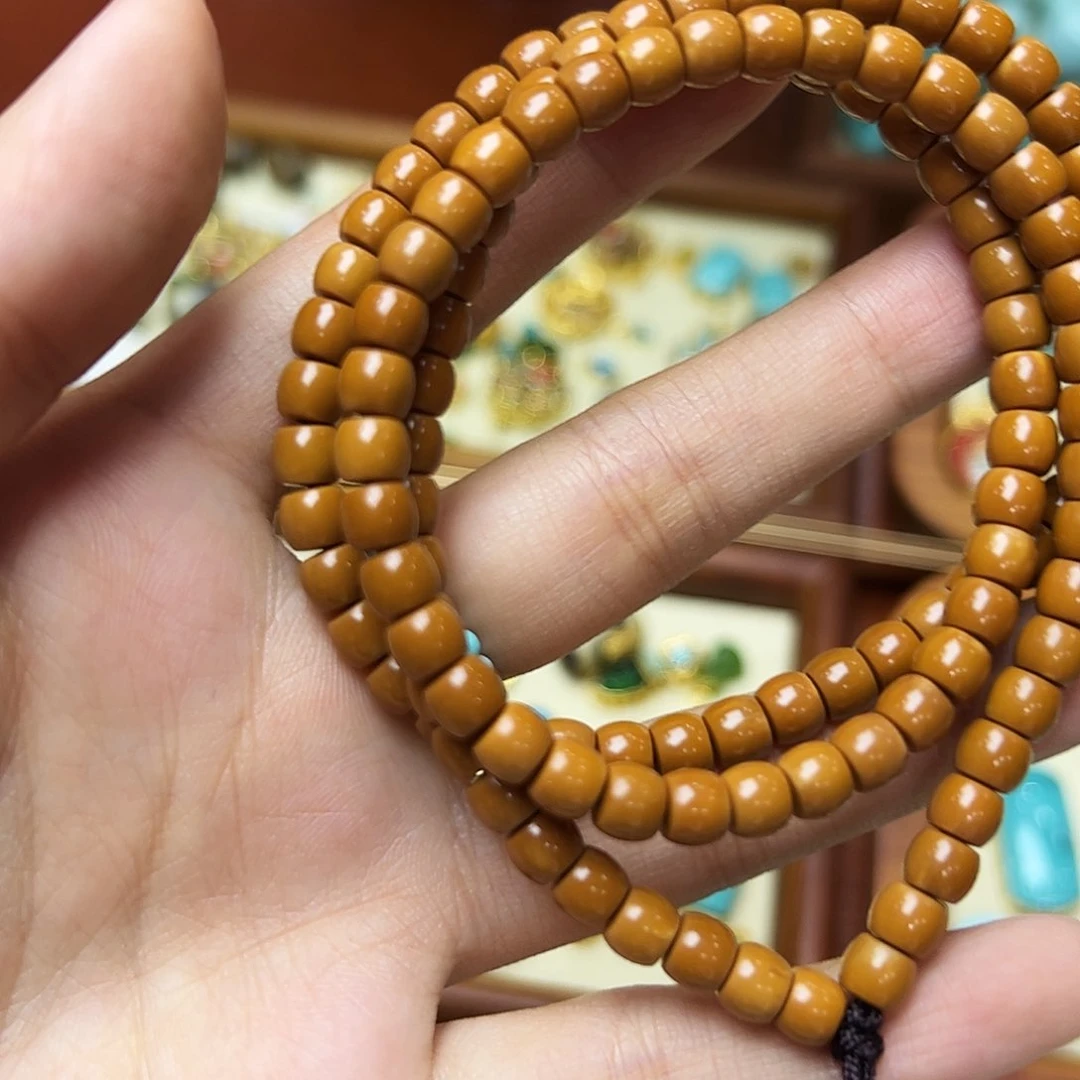 面***蝶橄榄核手串橄榄核