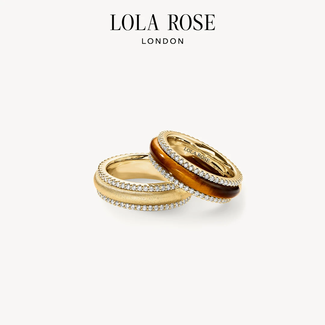 【秋上新】Lola Rose罗拉玫瑰日心说虎眼石秋季新品戒指女时尚臻选