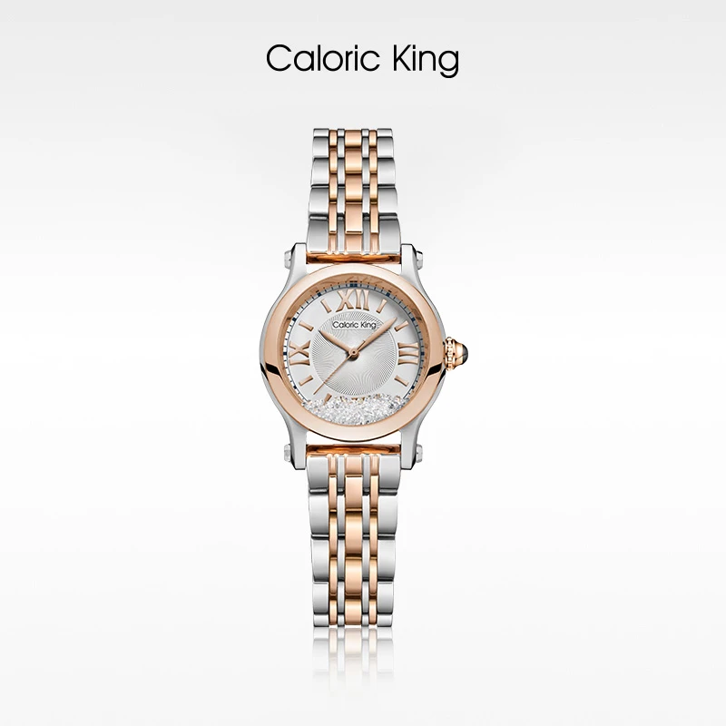 Caloric King【快乐星轨】钢带进口机芯防水高级手表女轻奢