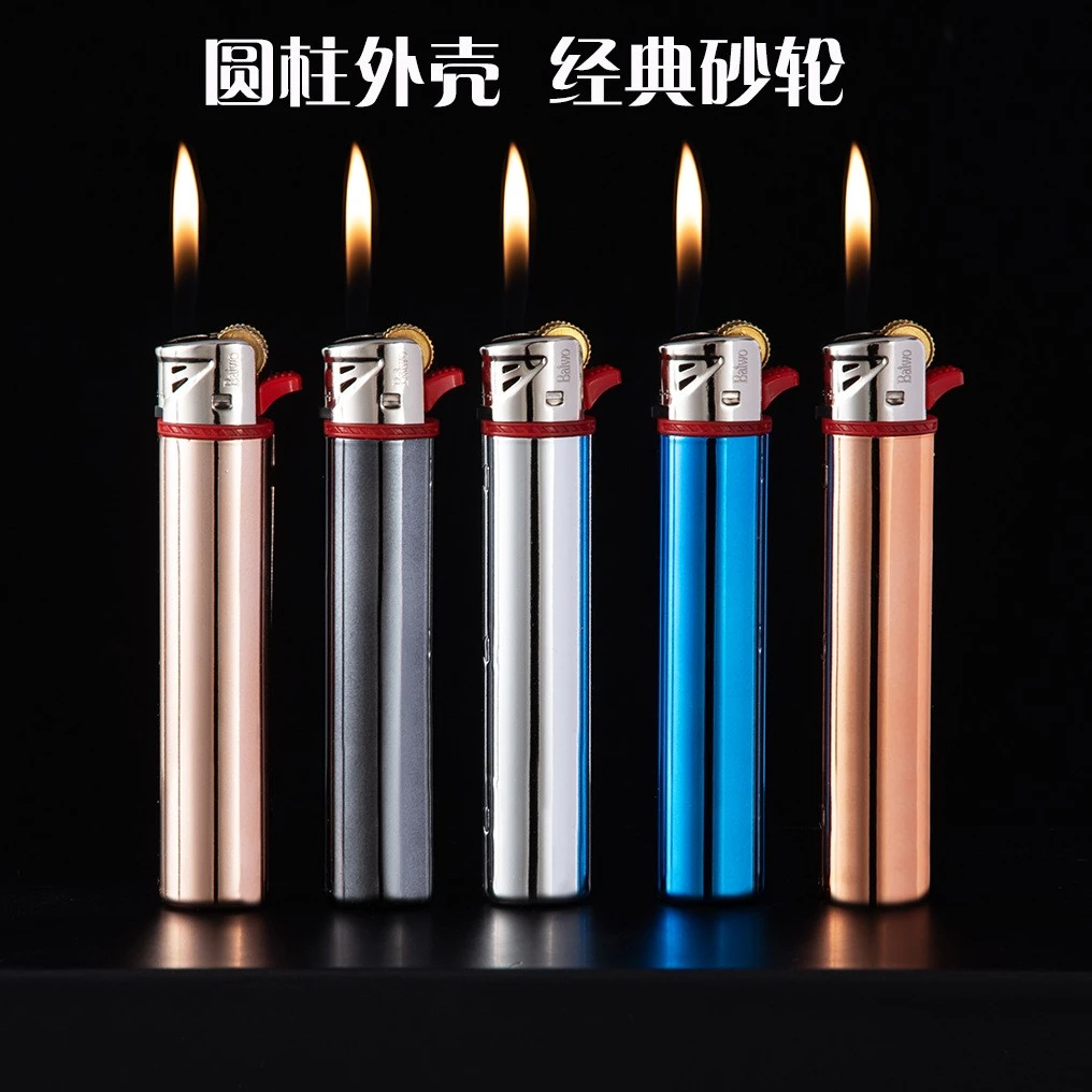 复古金属砂轮明火可充气滑轮打火机创意定制雕刻文字潮