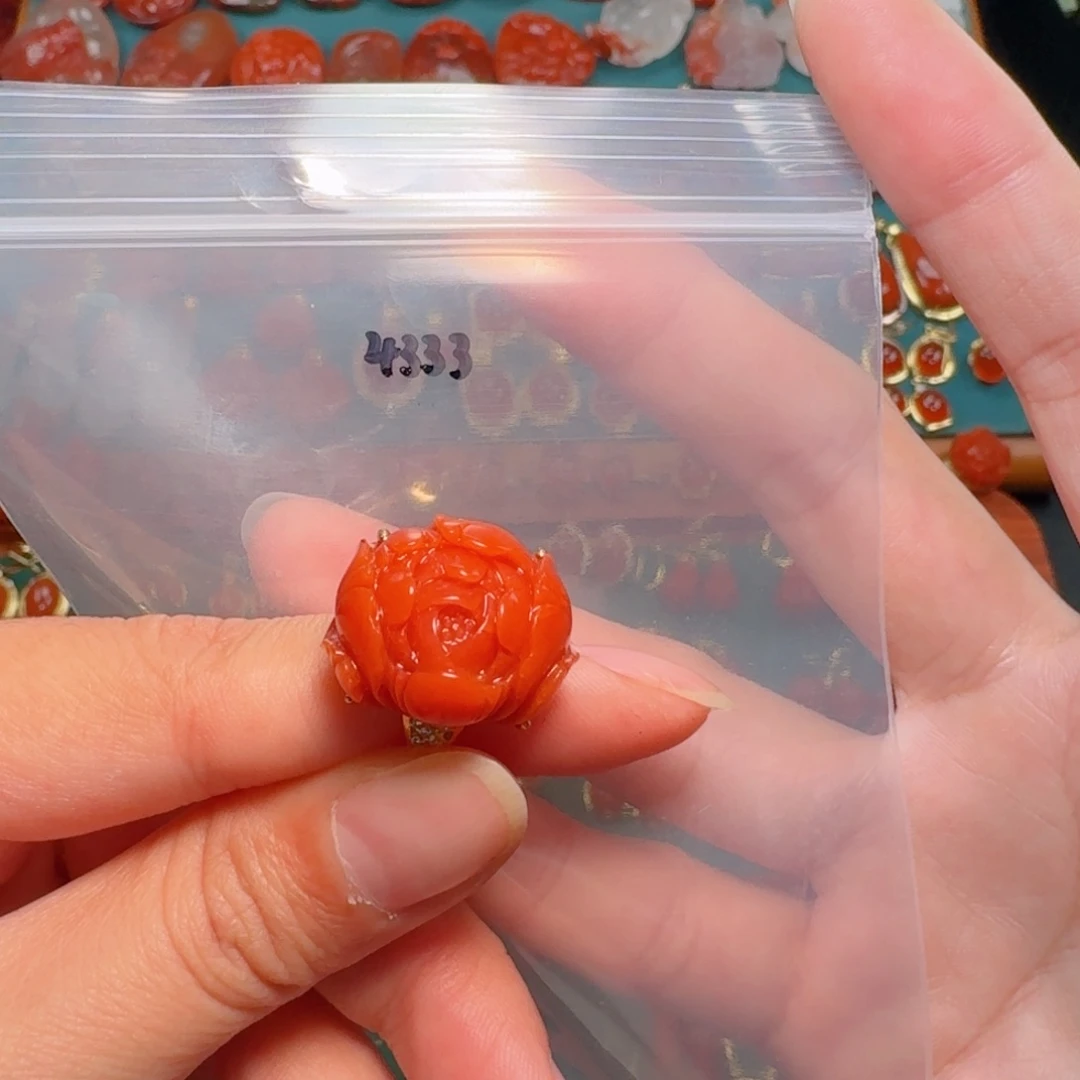 南红玛瑙南红银S925镶嵌