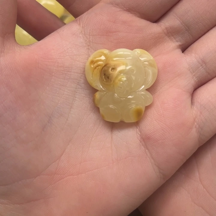 裸石琥珀未镶嵌天然蜜蜡配件