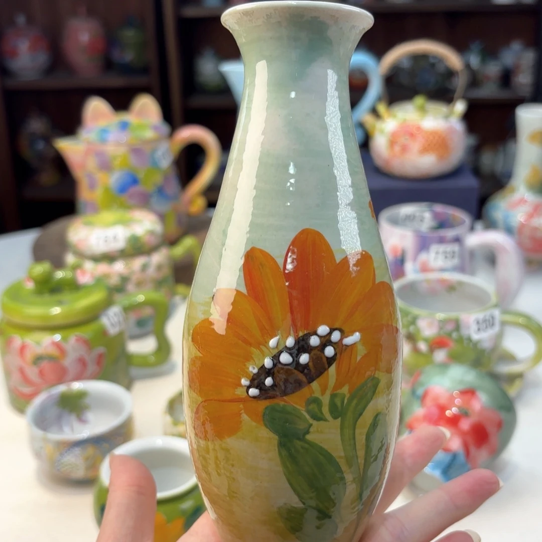 景德镇手绘高温釉下彩陶瓷茶具