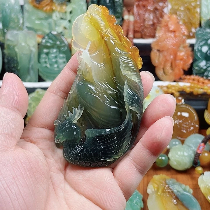 蛇纹石玉未镶嵌挂件
