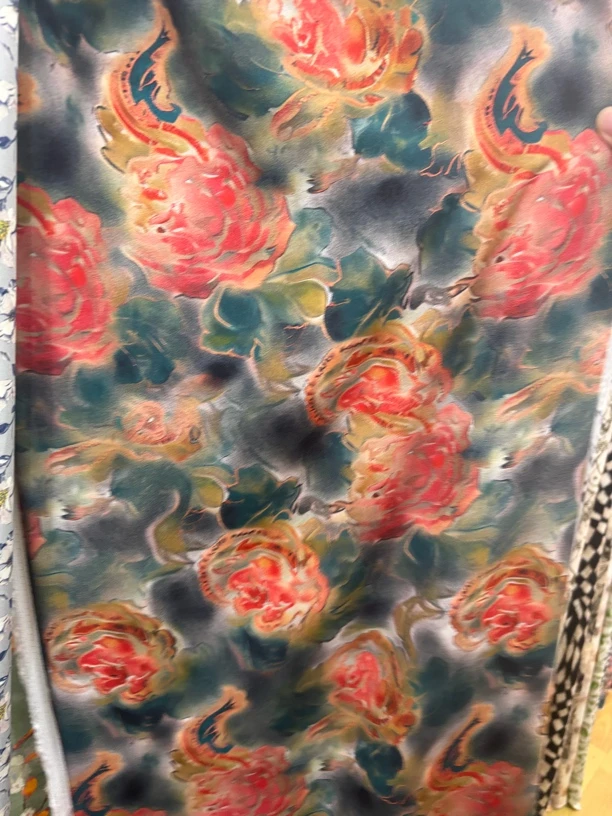 绫罗绸缎！花卉，重磅高货棉绸面料