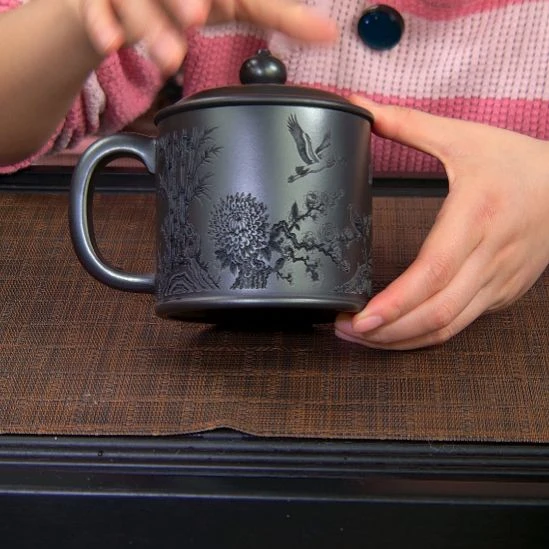 茶杯紫砂高货放漏