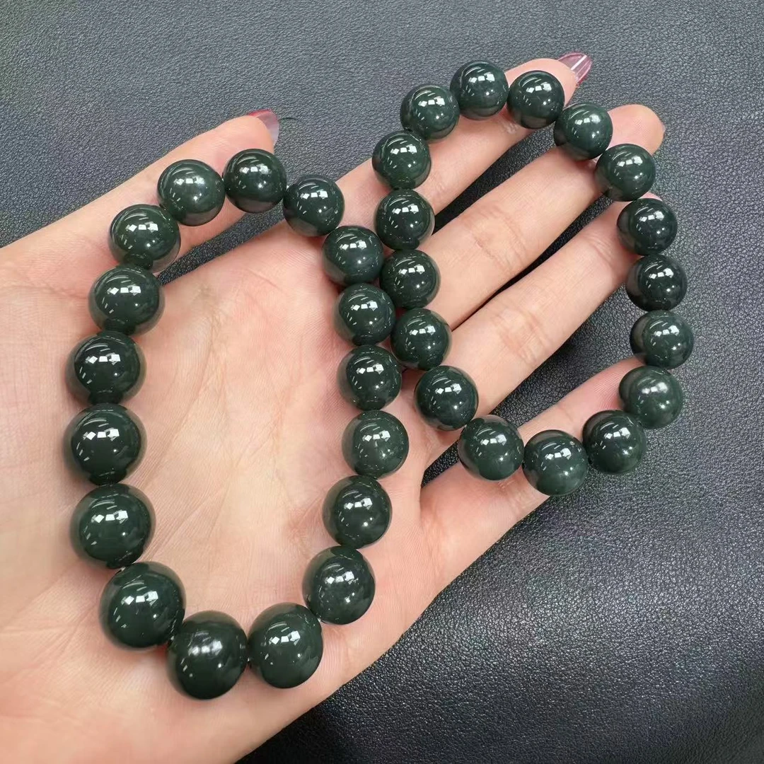 【玉经纶】20170/HQ18-和田玉手串-多样性发其一11mm|约17颗