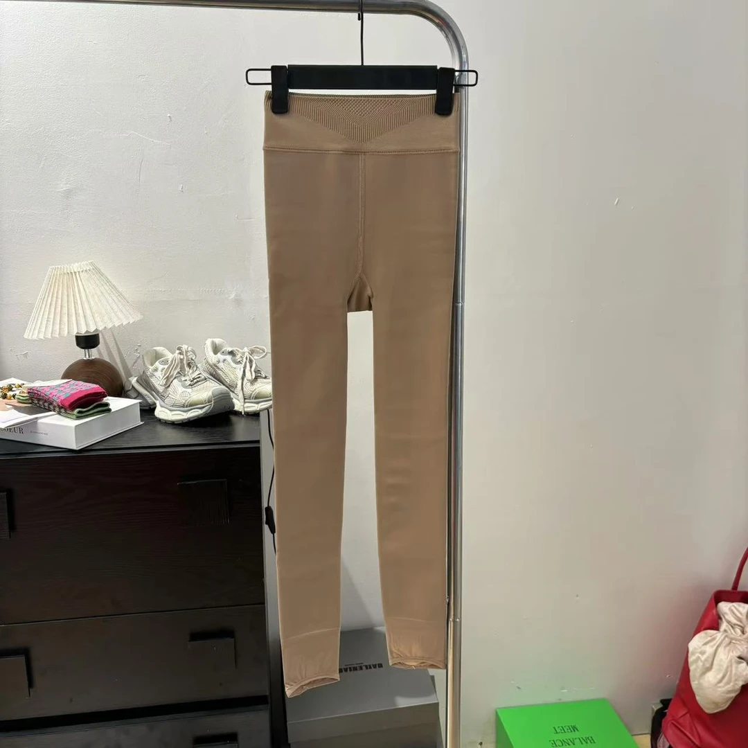 秋冬弹力加绒踩脚打底裤4718