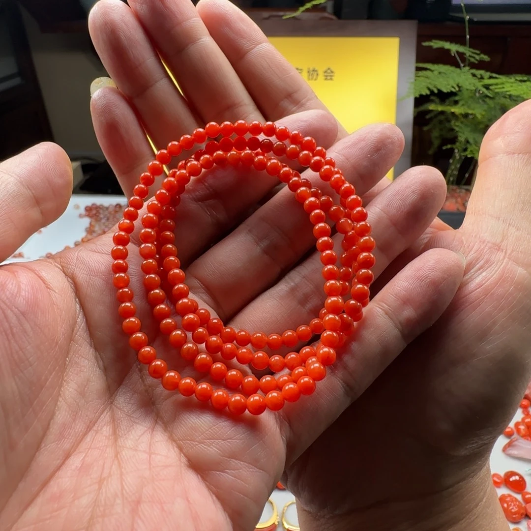 随***@南红玛瑙未镶嵌4➕多圈