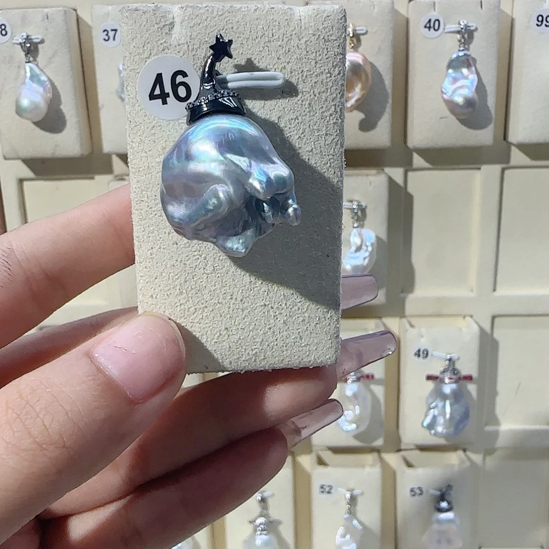 合金淡水珍珠颈饰