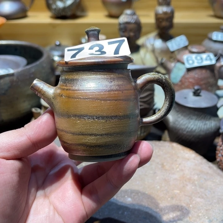 蒙***茶手工制作柴烧茶壶737