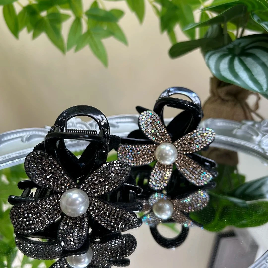 闪闪时尚花朵碎发轻奢发饰优雅精致百搭刘海侧边夹头饰发卡