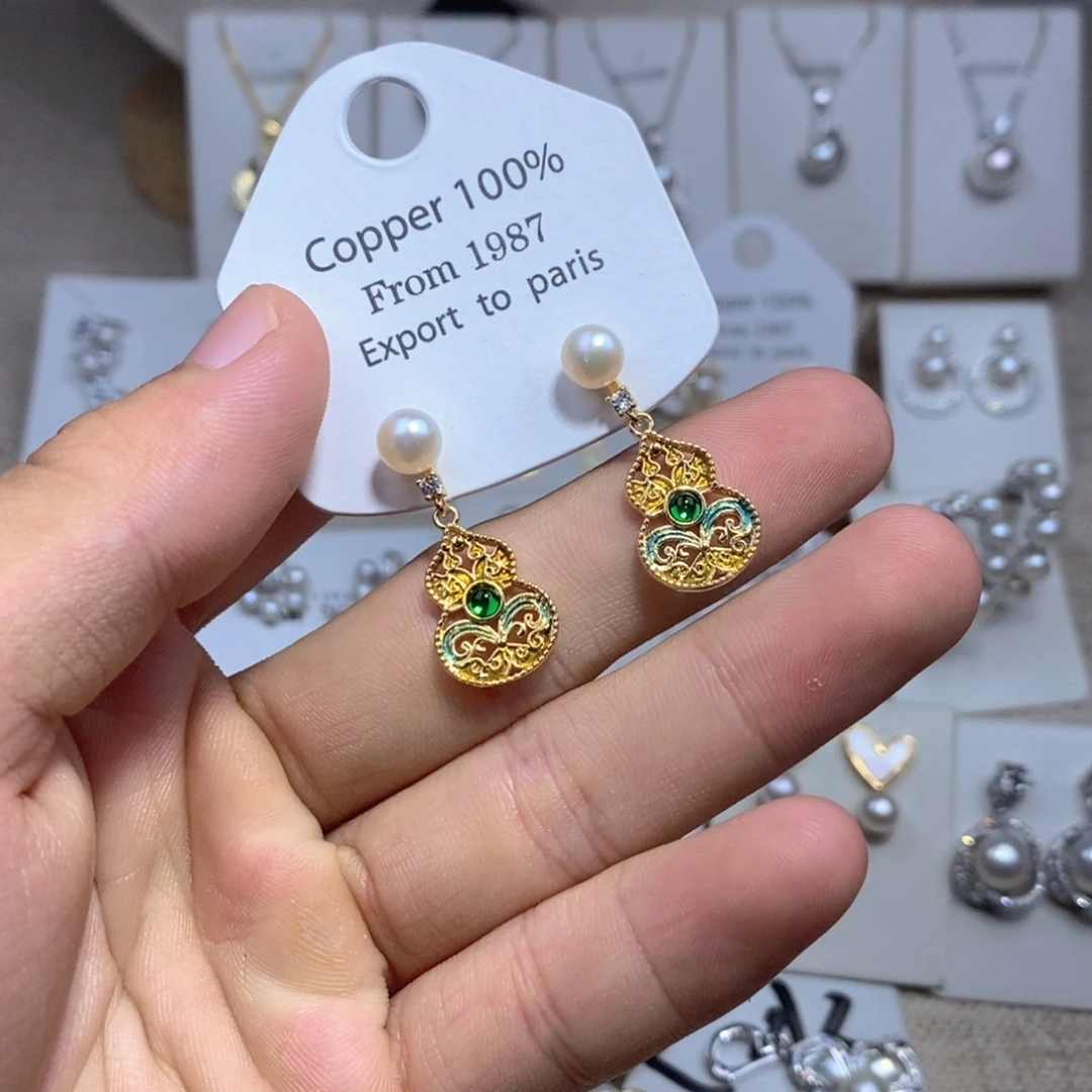 未镶嵌耳饰淡水珍珠