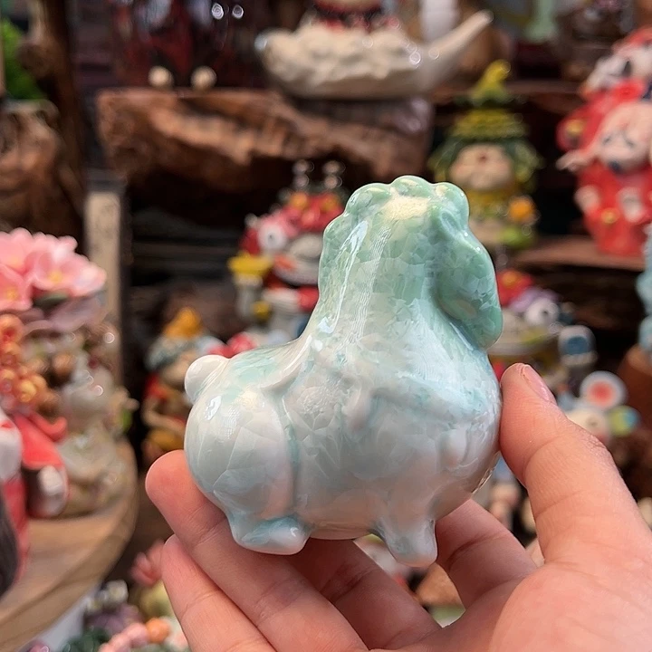 陶摆件小镇青花每日有新品