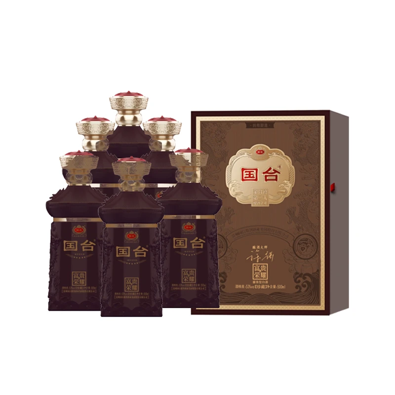 国台富贵荣耀53度500ml*6瓶大曲坤沙纯粮酿造高端送礼自饮53%Vol