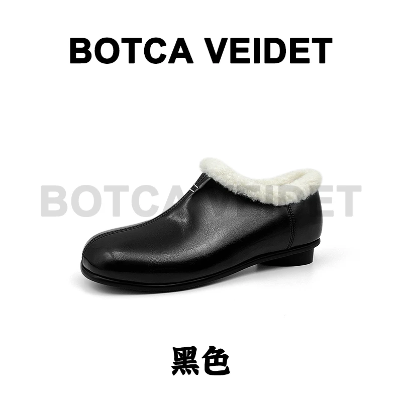 【踏云】安先生SHOES2026新款勃肯加绒时尚皮毛一体单鞋-HM3131