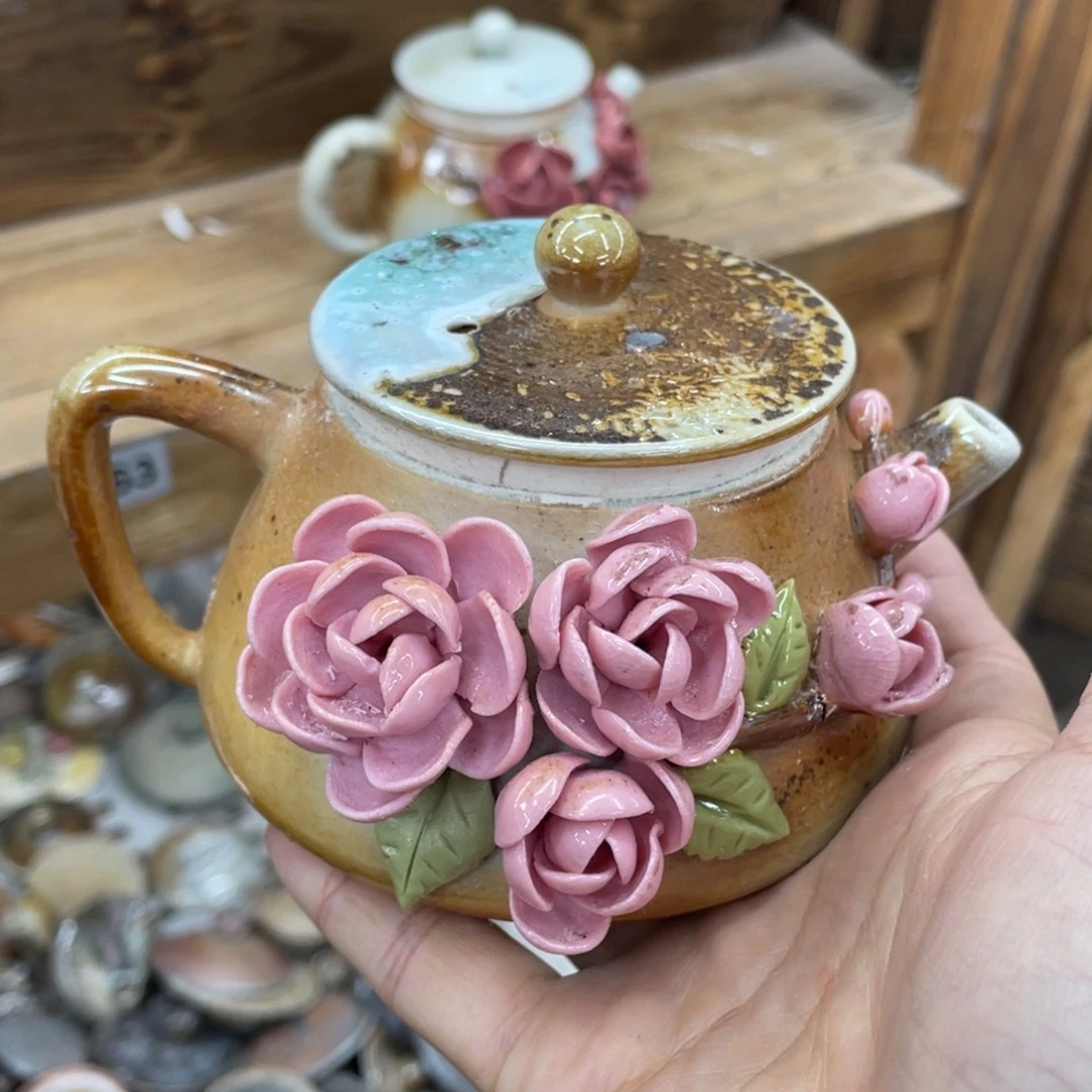 纯手工柴烧茶壶茶具瑕
