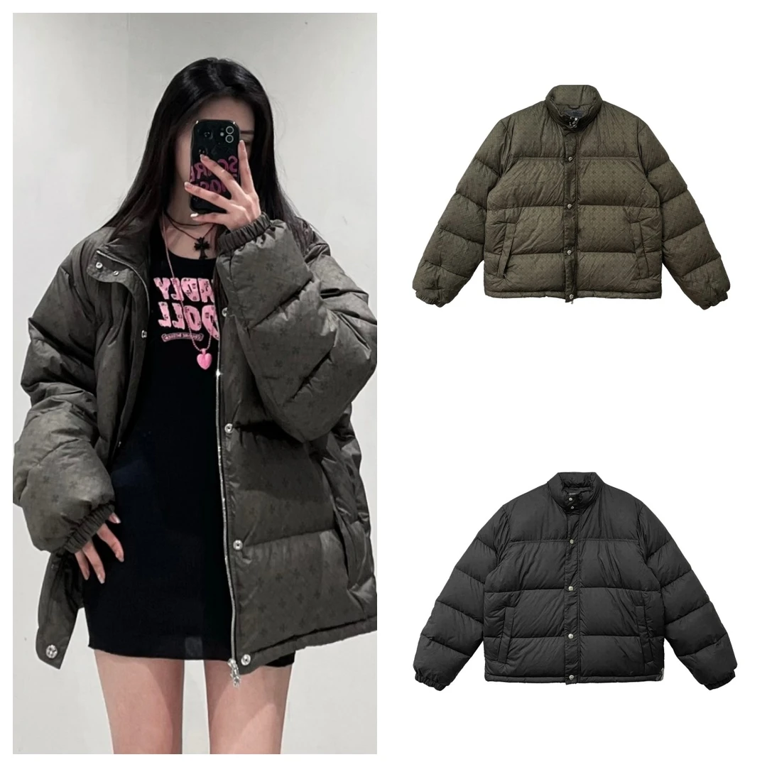 Chrome Hearts 克罗心 暗纹十字拉链羽绒服 外套