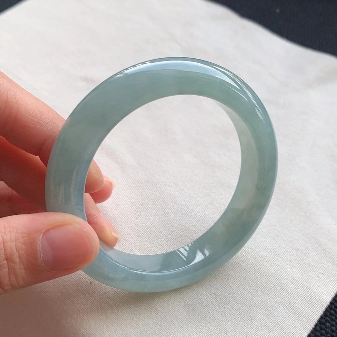 翡翠未镶嵌手镯13号53.5