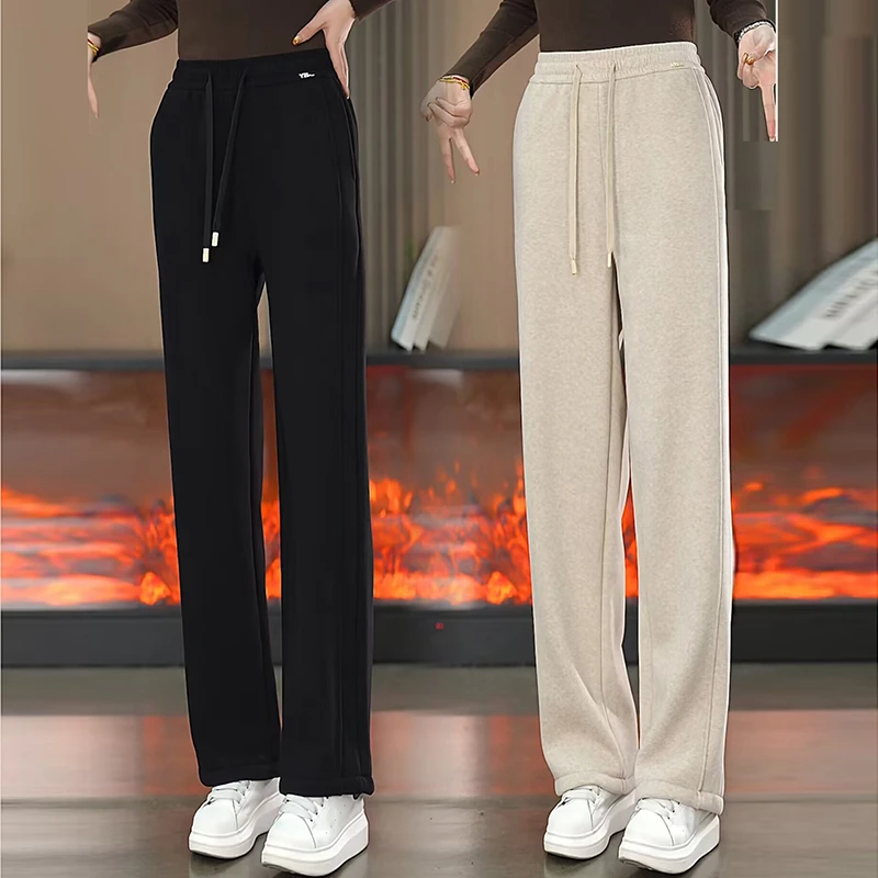 【运费补贴】蚕丝羊绒养肤窄版直筒休闲裤春秋亲肤外穿