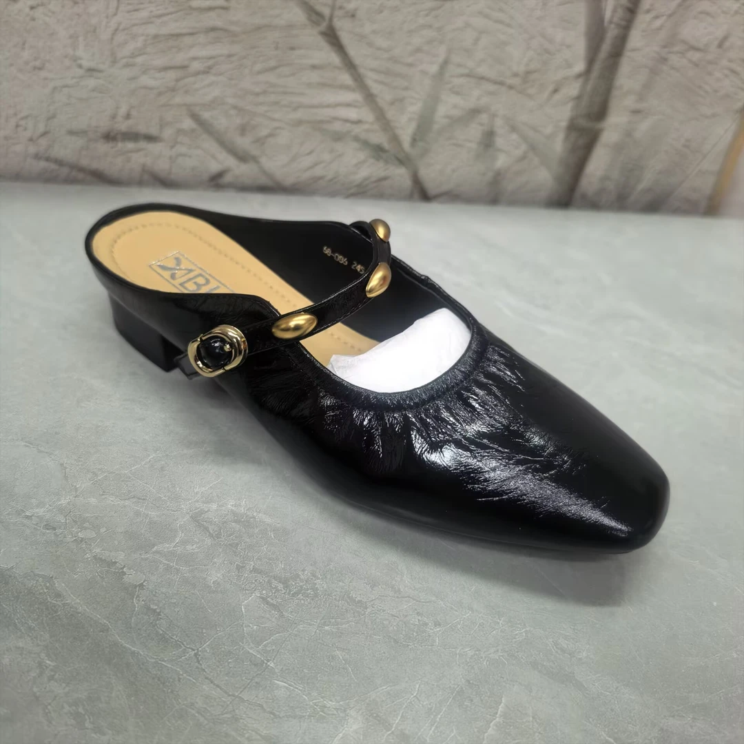 包头拖鞋女 68-086(牛皮)