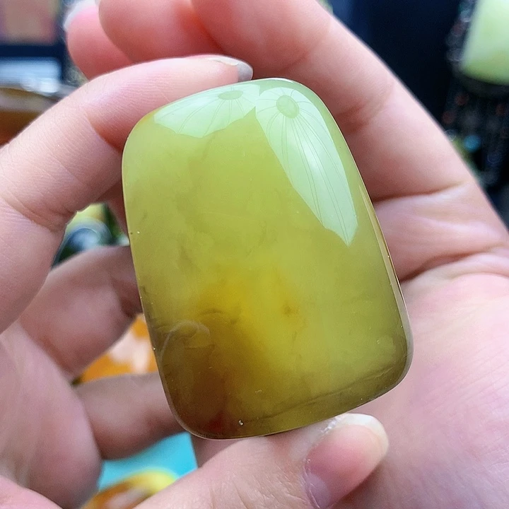 琥珀裸石银S925镶嵌手镯