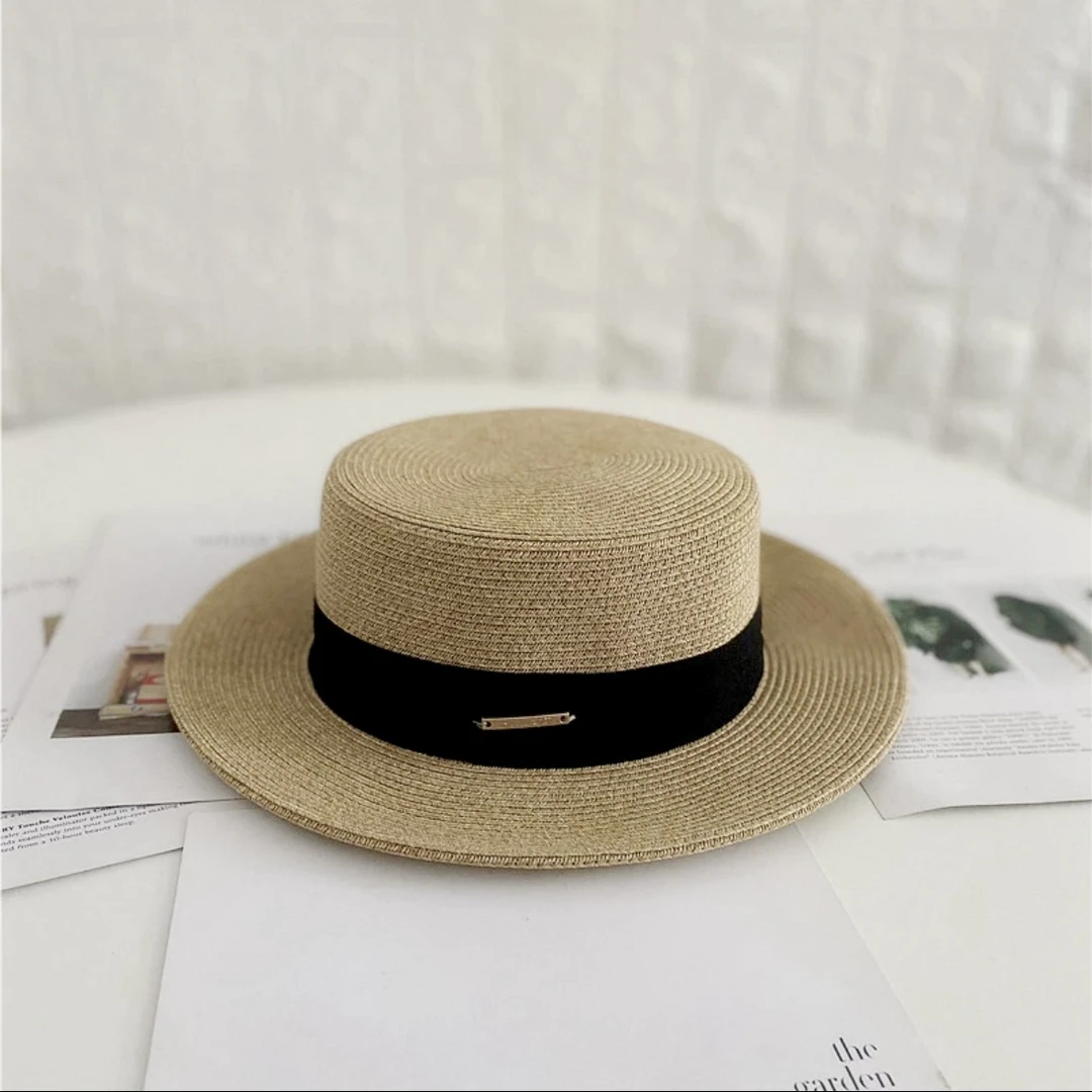 和纸复古平顶礼帽1111
